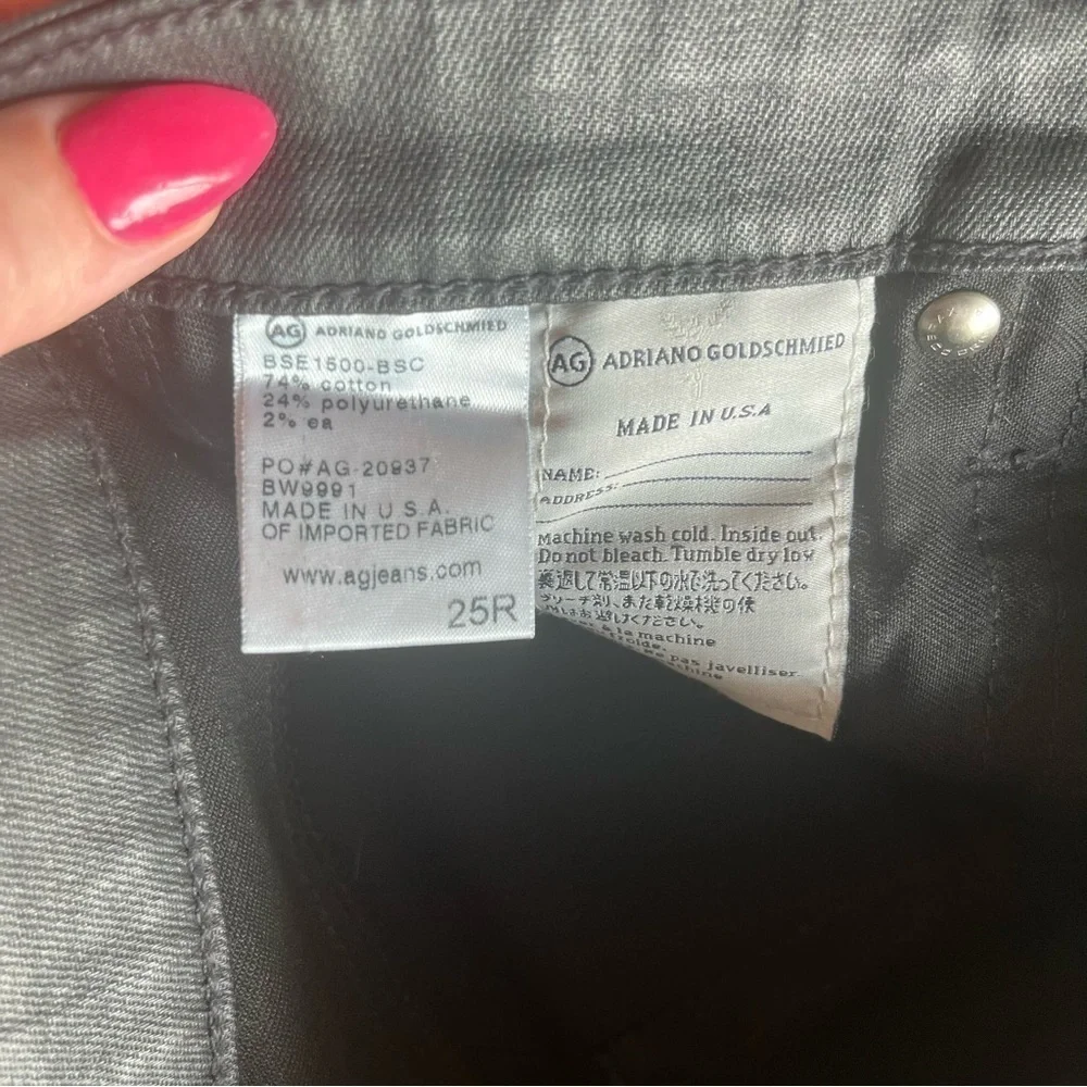 Ag Adriano Goldschmied Absolute Legging Extreme Skinny Dark Gray Black Coated 25